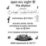 Open Mic Night @ The Skybox